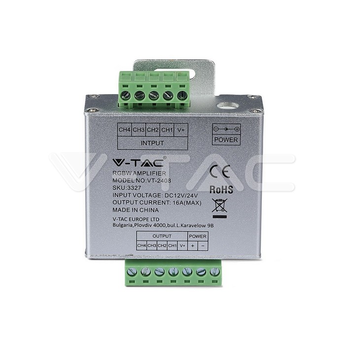 V-TAC 3327, RGB+W Amplifier for LED Strip