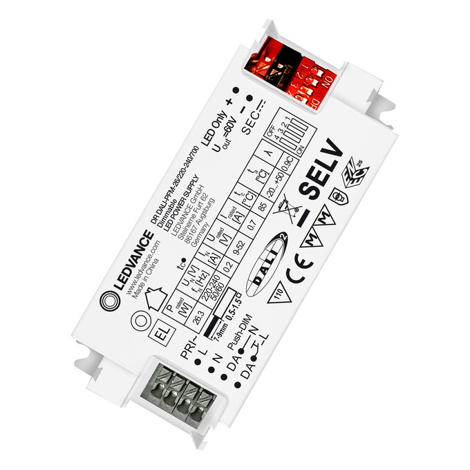 LEDVANCE 4058075421882, Driver LED DALI-PFM 26W (700mA, 220-240V)