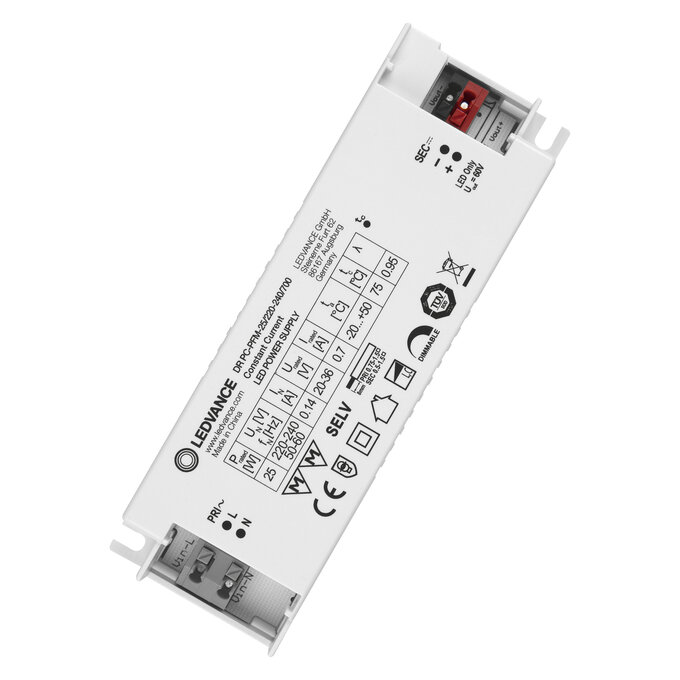 LEDVANCE 4058075239852, LED Driver PC-PFM 25W (700mA, 220-240V)