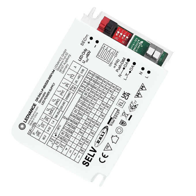 LEDVANCE 4058075779662, LED Driver DALI-P 60W (1.4A, 220-240V)
