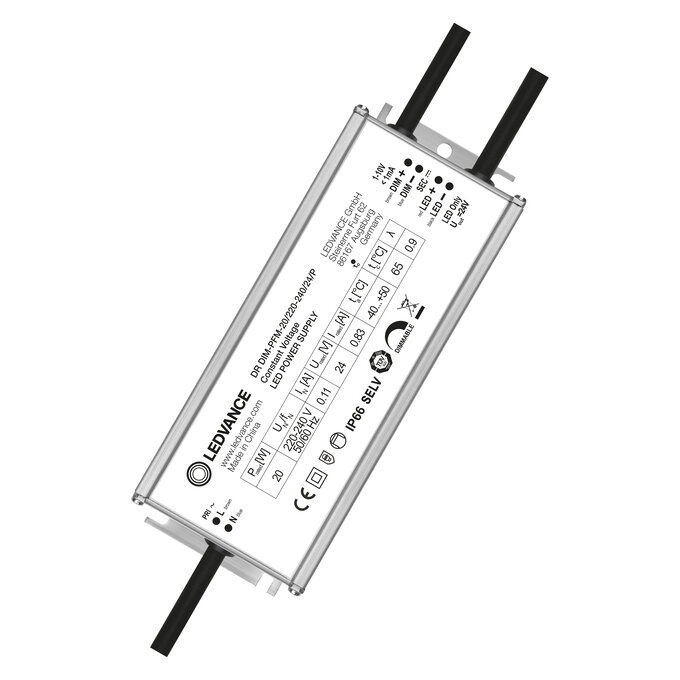 LEDVANCE 4058075239951, LED Driver DIM-PFM 20W (24V, 220-240V)