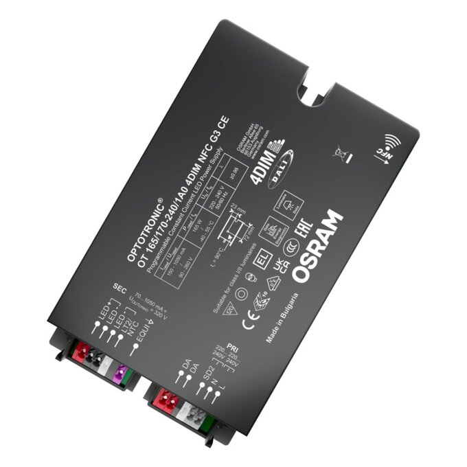 OSRAM 4062172219075, Driver LED 165W (1.0A, NFC, G3)