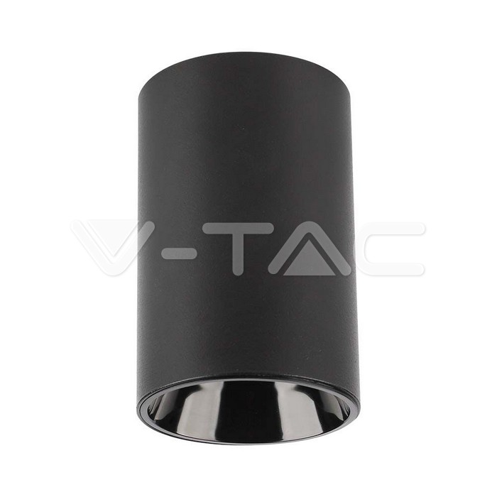 V-TAC 10380, Suport GU10 Montaj Aplicat Rotund, Negru
