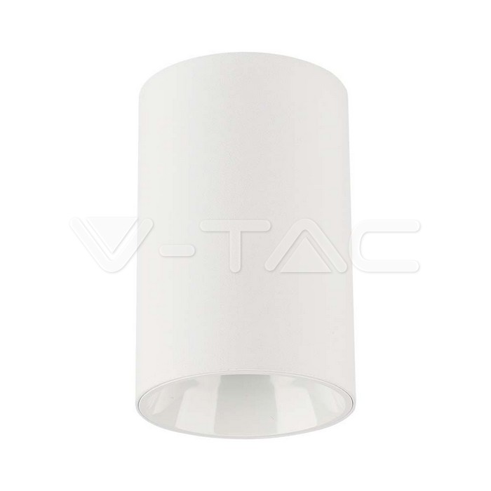 V-TAC 10379, Suport GU10 Montaj Aplicat Rotund, Alb