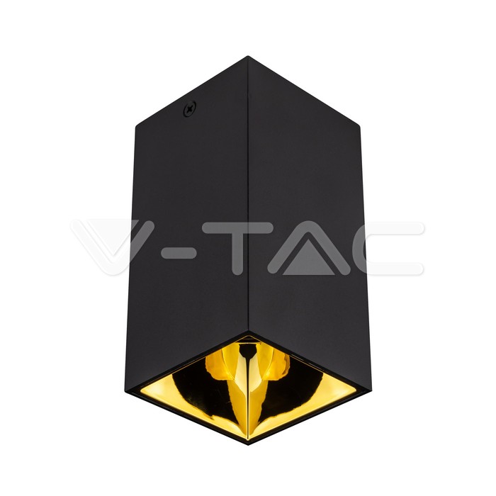 V-TAC 8956, GU10 Holder Square Black Gold