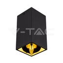 V-TAC 8956, Suport GU10 Pătrat Negru Auriu