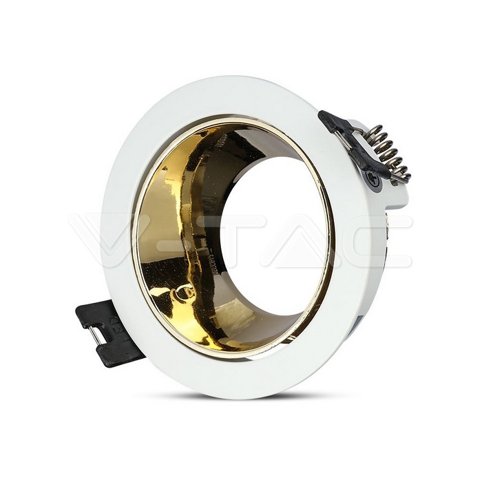 V-TAC 3154, GU10 Holder White Gold Round