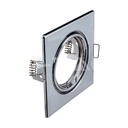 V-TAC 8943, Suport GU10 Pătrat Crom (2 buc/cutie)