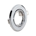 V-TAC 8940, Suport GU10 Rotund Crom (2 buc/cutie)