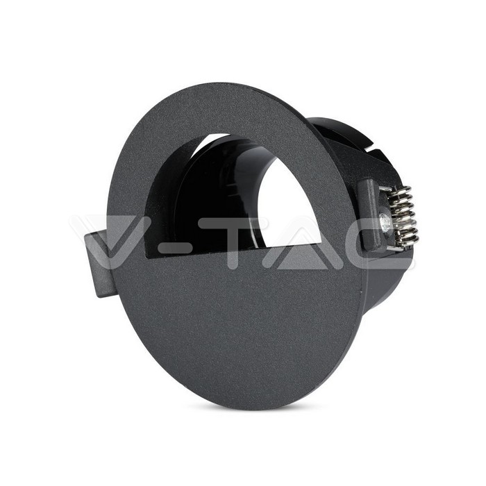 V-TAC 8608, GU10 Holder Round Half Black & Black