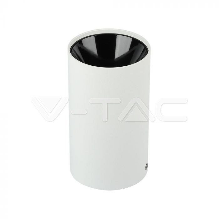 V-TAC 8589, Suport GU10 Rotund Alb & Negru