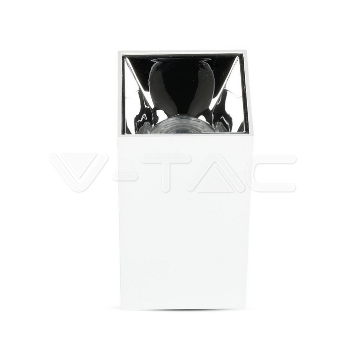 V-TAC 8585, GU10 Holder Square White & Chrome