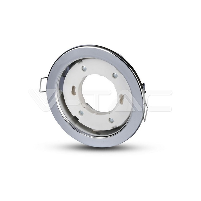 V-TAC 3677, Suport GX53 Rotund Crom