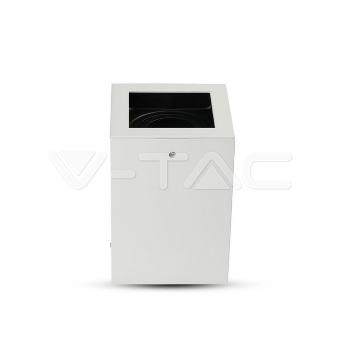 V-TAC 3630, Carcasă GU10 Pătrată Alb