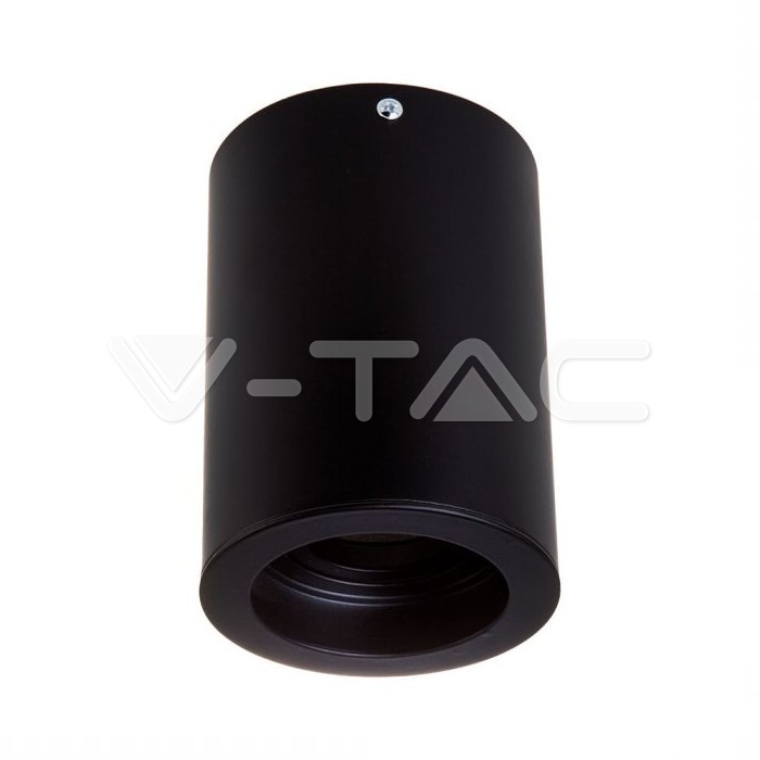 V-TAC 3628, Carcasă GU10 Rotundă Negru