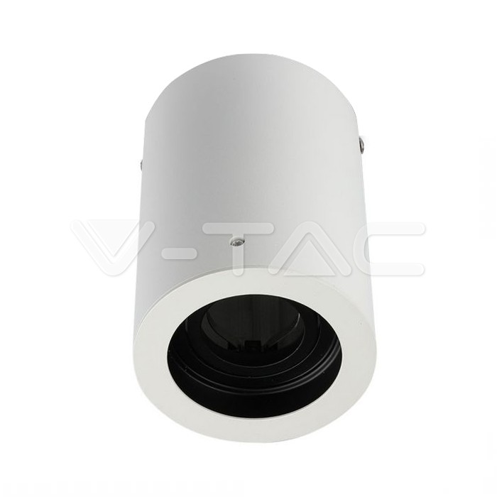 V-TAC 3627, Carcasă GU10 Rotundă Alb
