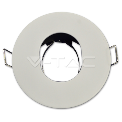 V-TAC 3612, Carcasă GU10 Rotundă Mată Alb Rece