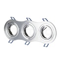 V-TAC 3604, Carcasă GU10 Rotundă Aluminiu 3x