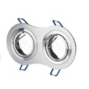 V-TAC 3602, 2x GU10 Housing Round Aluminum