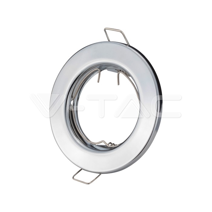V-TAC 3586, Carcasă GU10 Rotundă Crom