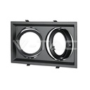 V-TAC 3582, 2x AR111 Housing Black