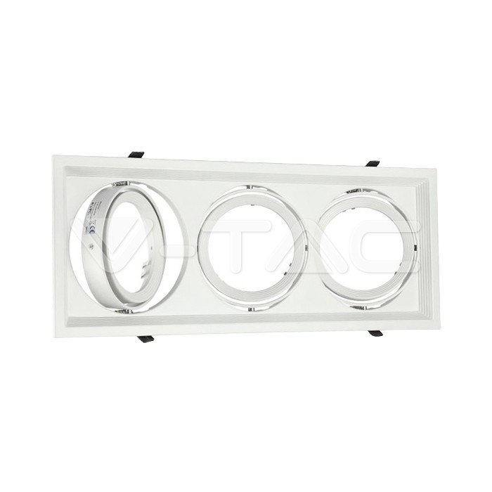 V-TAC 3577, 3x AR111 Housing White