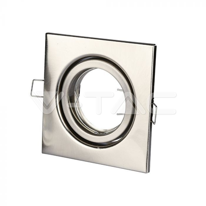 V-TAC 3473, GU10 Housing Square Nickel