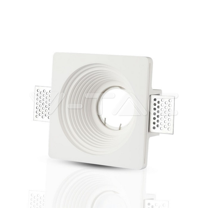 V-TAC 3152, GU10 Gypsum Fitting Round White Recessed