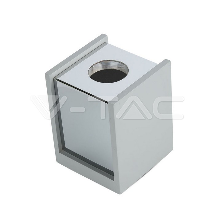 V-TAC 3142, GU10 Surface Mounted Concrete Holder Square Chrome