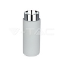 V-TAC 3138, Corp GU10 Gips + Metal + Beton, Gri cu Detalii Crom