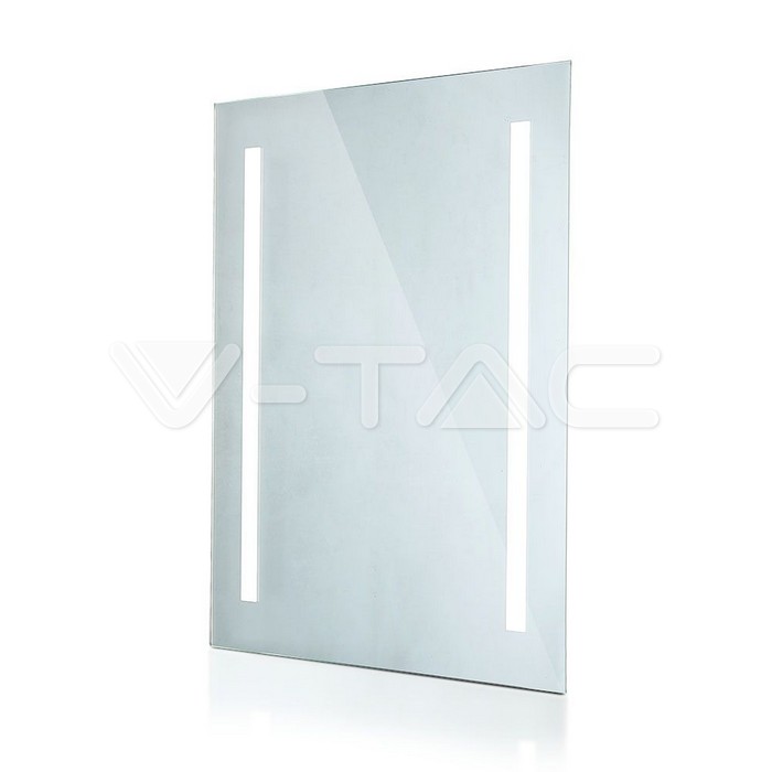 V-TAC 2140471, Oglindă LED dreptunghiulară 42W IP44 anti-aburire 6400K