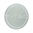 V-TAC 40481, 6W Round LED Mirror IP44 Anti-Fog 6400K + 19W Heater