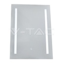 V-TAC 40461, 10W Rectangular LED Mirror IP44 Anti-Fog 3-in-1 + 17W Heater