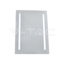 V-TAC 40441, Oglindă LED dreptunghiulară 4W IP44 anti-aburire 6400K + încălzitor 13W