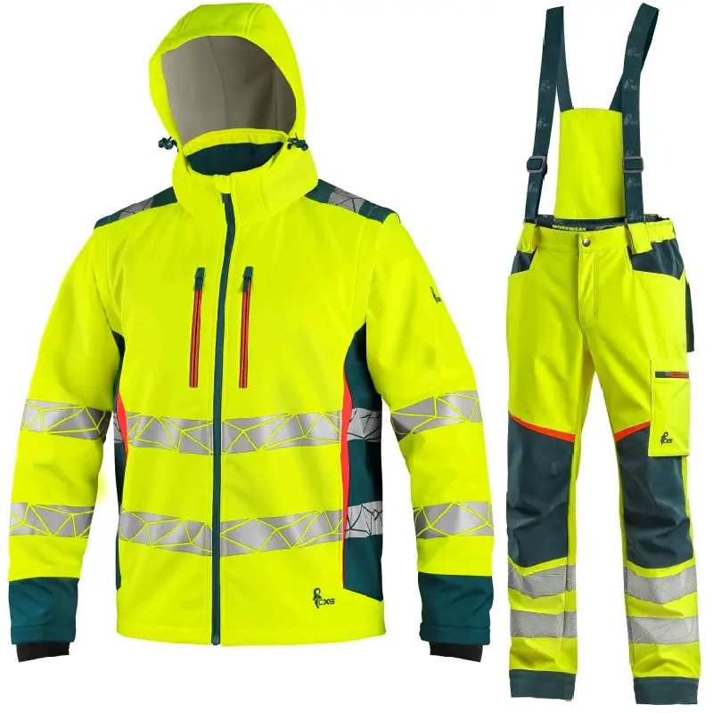 Workwear With Pants, Softshell, Waterproof, Reflective, Unisex, BEDFORD