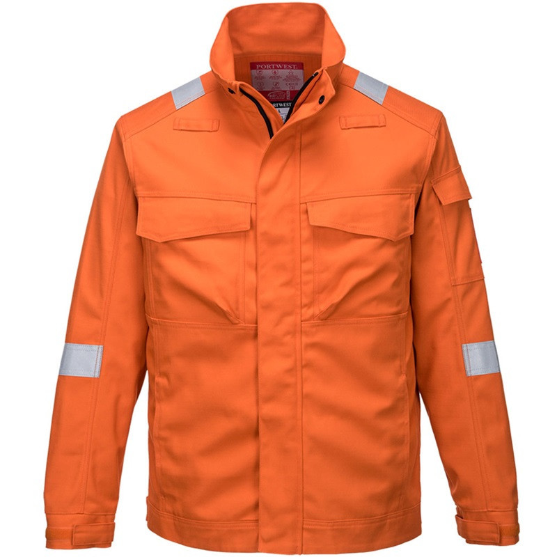 Work & Protection Jacket, Reflective, Welding, Flame Retardant, Antistatic, ESD, Arc Flash, Antichemical, BIZFLAME ULTRA