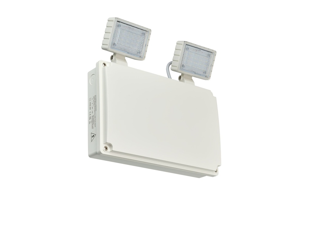 PHILIPS 912401483513, Emergency Twin Spot, Emergency twin spot, 9W, 9W, 300x287.5mm; H68.5 mm, 1000 lm, 6500 K, IP65, ELB3h