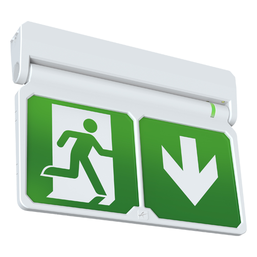 ANSELL LIGHTING AADL/3M/W/DM3, Adler Exit Sign EM DALI White