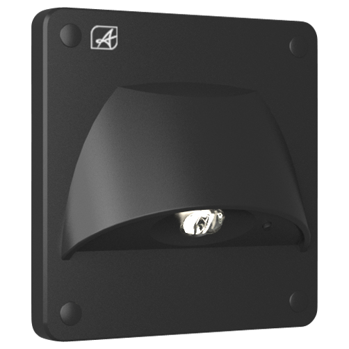 ANSELL LIGHTING AFW/1/B/3NM/ST, FalconWall Self-Test Emergency Black