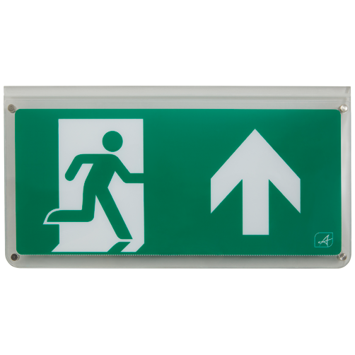 ANSELL LIGHTING AHARLED/L/AU, Harrier IP65 Blade Exit Sign Double Sided Legend Arrow Up