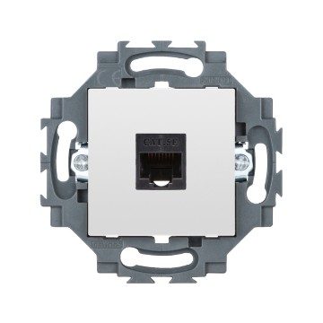 [PTG031.00031] GEWISS GW35271W, Priză RJ45, 4 perechi, Categoria 5E, UTP, 2 module, Alb, Dahlia