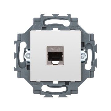 [PTG031.00032] GEWISS GW35272W, Priză RJ45, 4 perechi, Categoria 5E, FTP, 2 module, Alb, Dahlia