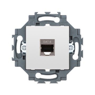 [PTG031.00034] GEWISS GW35274W, Priză RJ45, 4 perechi, Categoria 6 , FTP, 2 module, Alb, Dahlia