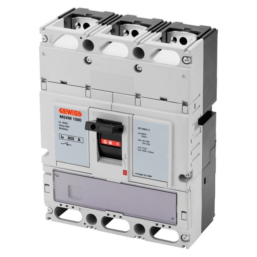 [PTG164.00010] GEWISS GWD9449, MSXM 1000, Separator cu întrerupător rotativ, 3P 800A 690V