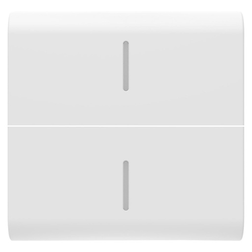 [PTG264.00908] GEWISS GW15558S, Replaceable Button Key for Axial Commands with 2 Diffusers, 2 Modules, Satin White, Chorusmart