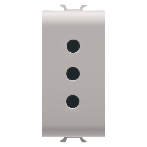 [PTG229.00130] GEWISS GW13201, Italian Standard Socket Outlet 250V Ac, 2P+E 10A, P11, 1 Module, Natural Satin Beige, Chorusmart