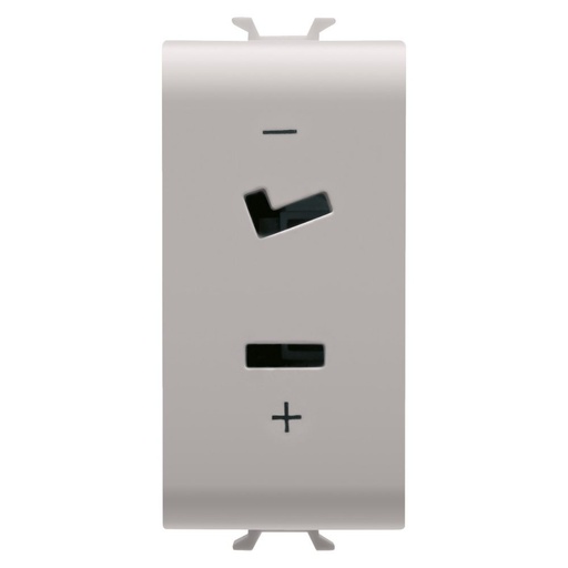 [PTG229.00168] GEWISS GW13452, Priză selv, 2P 6A 24V polarizată, 1 modul, Bej satinat natural, Chorusmart