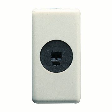 [PTG229.00270] GEWISS GW20241, Priză pentru circuitul fonic, 1 modul, Sistem alb