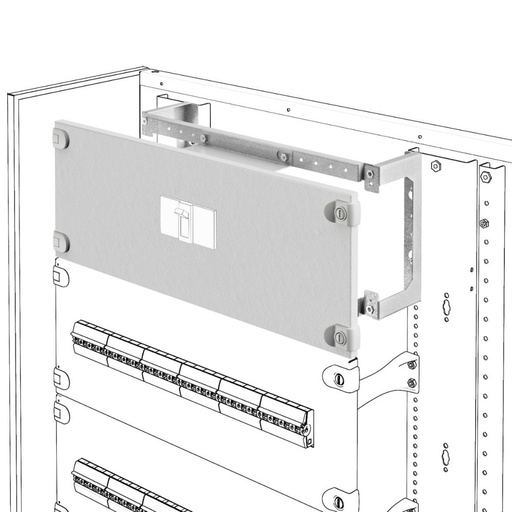 [PTG016.00232] GEWISS GWD3517, KIT DE INSTALARE PENTRU PLACA MCCB'S ON, VERTICAL, VERSIUNE FIXĂ, MSX/D/M/c 160-250, 600x300MM