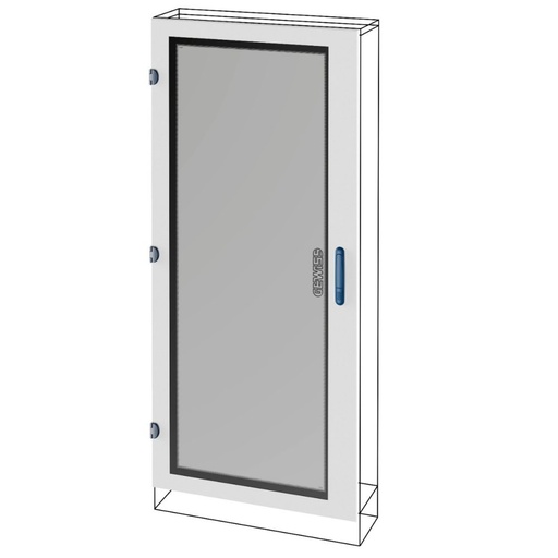 [PTG016.00265] GEWISS GWD3023, Glass Door, QDX 630L for Structure 850x1000mm